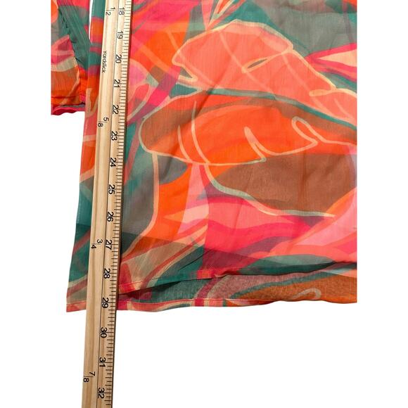 NWT Ramy Brook Haley Tropical Wide Leg Cover Up Pants M Poolside Glam Resortwear - Picture 12 of 13